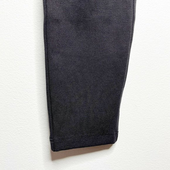 Betabrand Size Medium Long Pants Utility Skinny Leg Slate Gray Twill Pull On - Picture 3 of 7